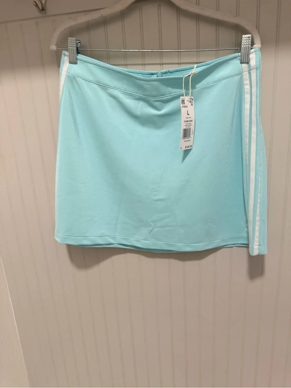 adidas Aqua Mini Skirt with White Side Stripes